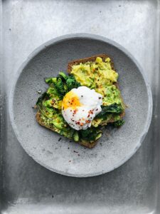 a plate of healthy food for ADHD